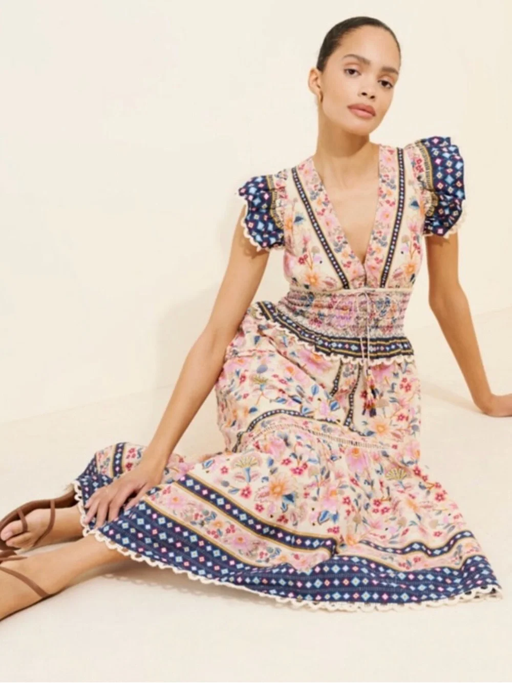 NWT FARM Rio Superbloom Tapestry Maxi Dress - Picture 3 of 12